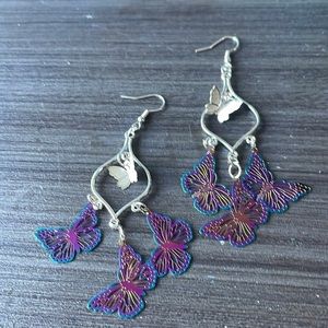 Beautiful Butterfly dangle earrings